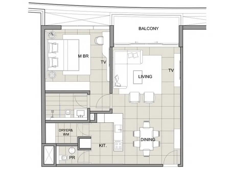 [Translate to ru:] 1 bedroom apartment